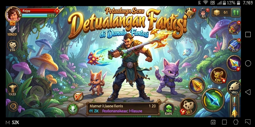 Tampilan gameplay menarik dari petualangan di 5ZK.