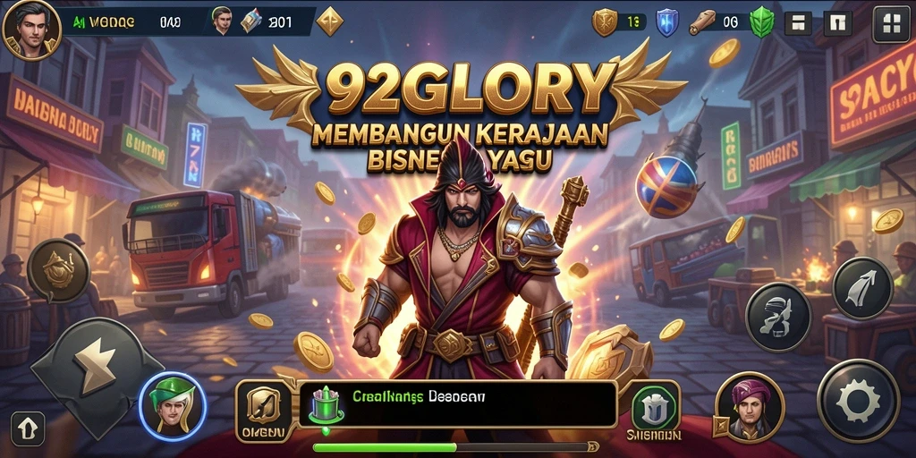 Screenshot gameplay Tycoon yang menampilkan kerumitan manajemen bisnis.
