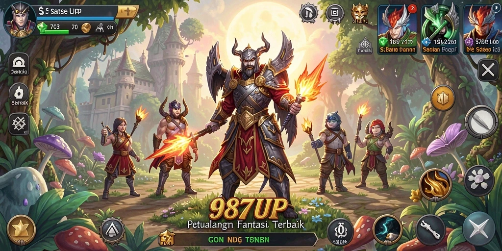 Screenshot menampilkan karakter dalam petualangan menegangkan di dunia RPG.
