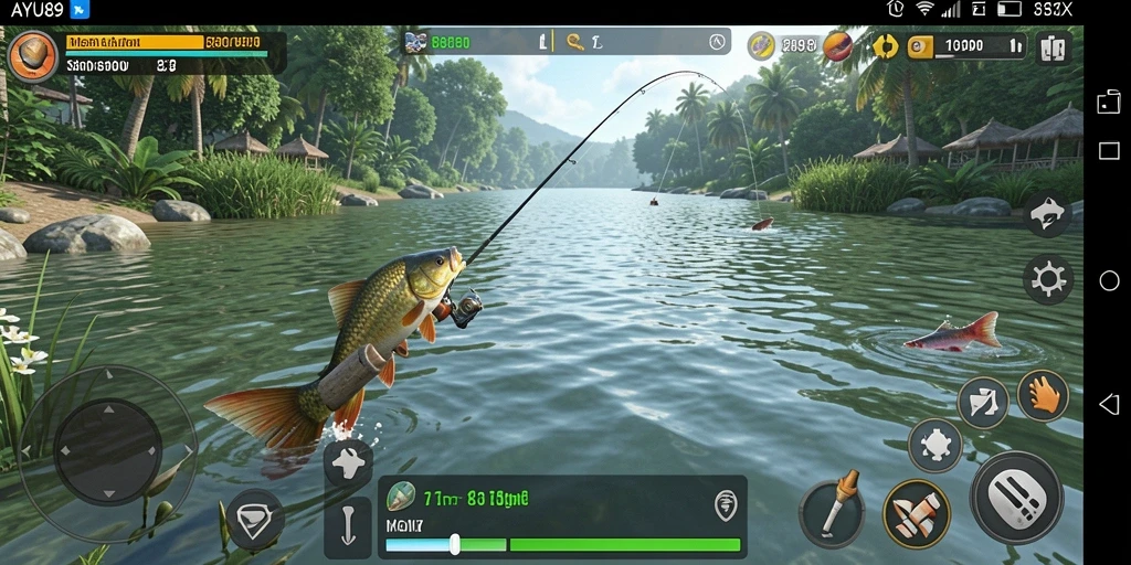 Menampilkan pengalaman memancing yang mendebarkan di AYU89.