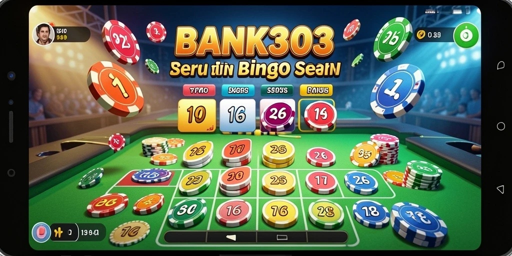 Tampilan gameplay seru yang menyajikan Bingo di BANK303.