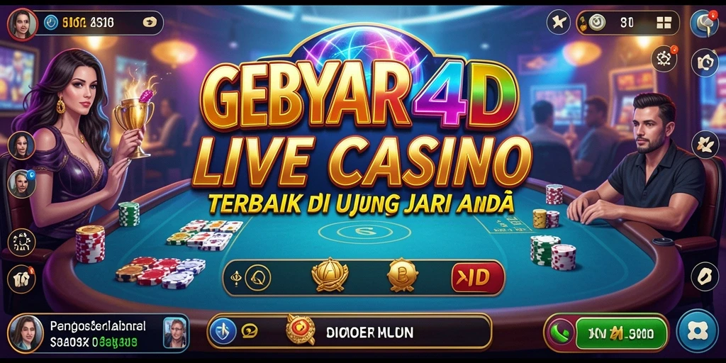 Gameplay Live Casino interaktif dan menyenangkan dari GEBYAR4D.