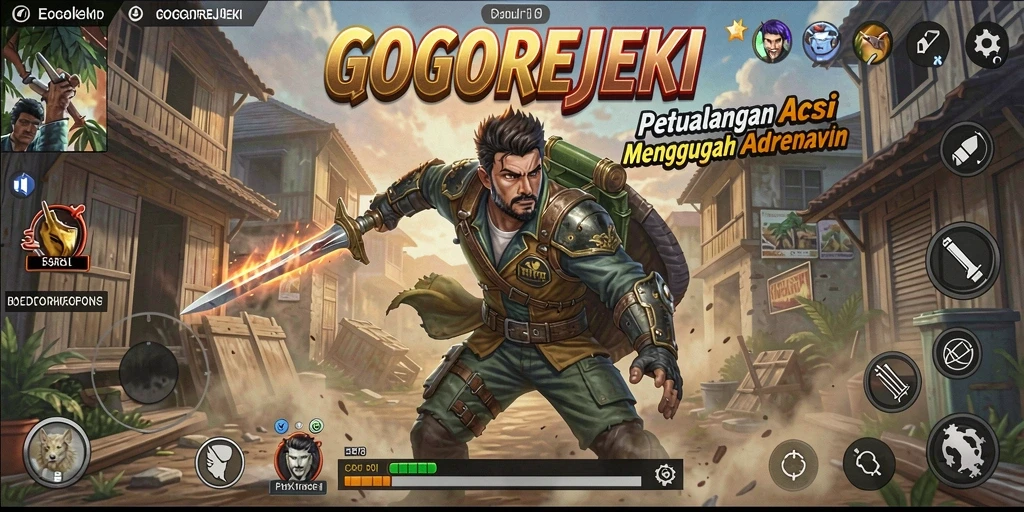 Screenshot utama GOGOREJEKI menampilkan aksi seru dan gameplay mendebarkan.