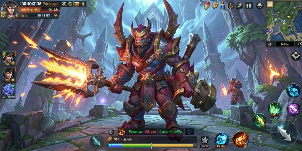 Screenshot utama IDRHOKI138 menampilkan aksi seru dalam dunia MMORPG.