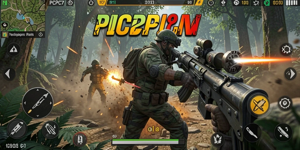 Screenshot PCPC7 menampilkan aksi seru dan karakter heroik dalam pertempuran.