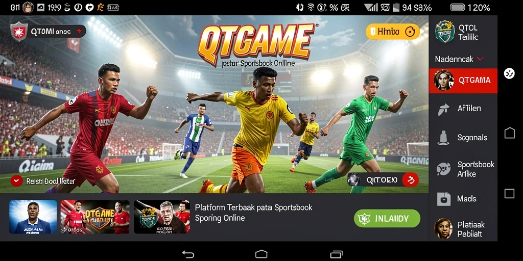 Tampilan menarik dari gameplay Sportsbook QTGAME yang mengasyikkan.