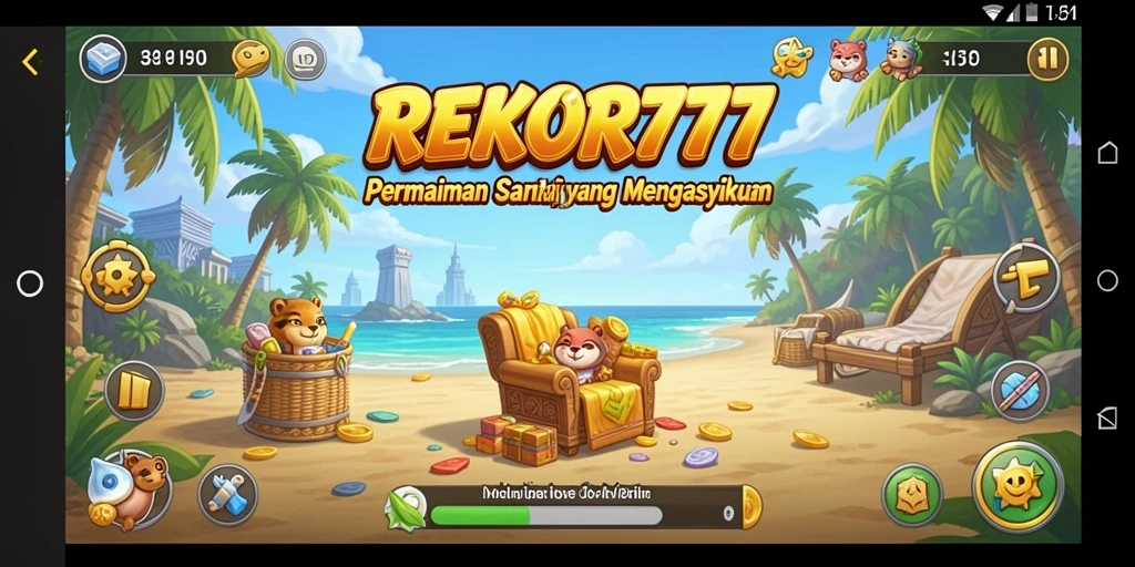 Tampilan gameplay <strong>REKOR777</strong> yang menarik dan penuh warna.