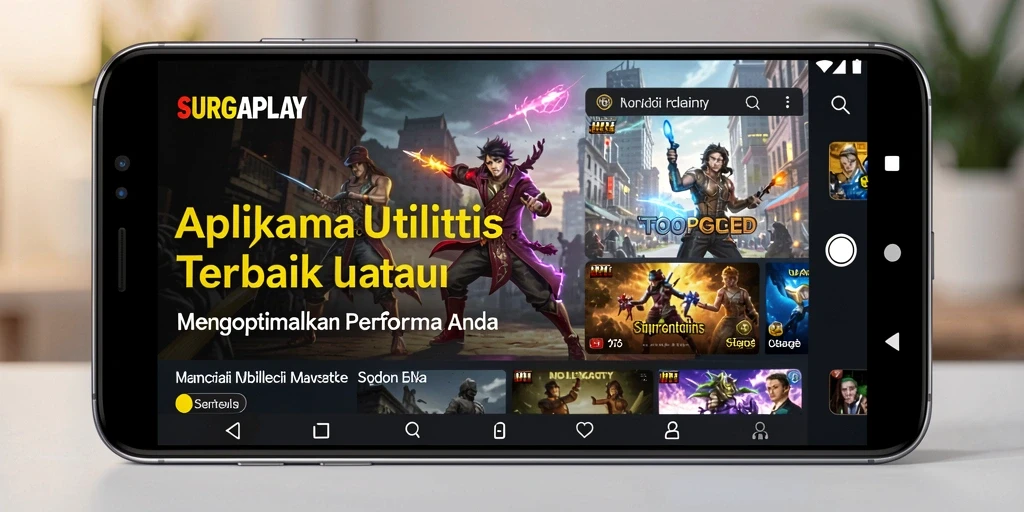 Tampilan antarmuka pengguna SURGAPLAY yang ramah dan fungsional.