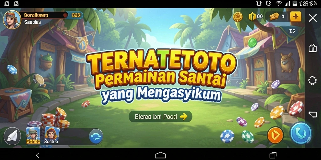 Screenshot gameplay yang menampilkan keseruan bermain TERNATETOTO.