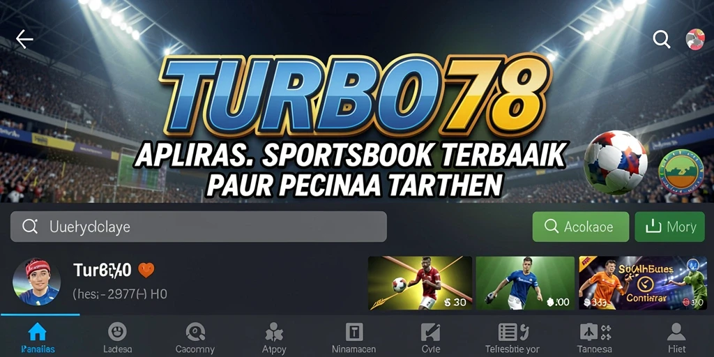 Tangkapan layar utama TURBO78 menampilkan tampilan taruhan yang menarik.