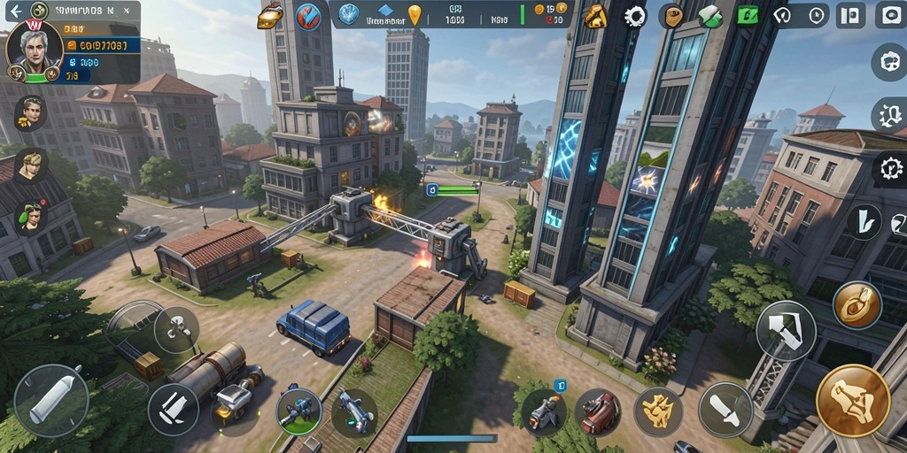 Tampilan gameplay SLG yang menegangkan dan penuh strategi.